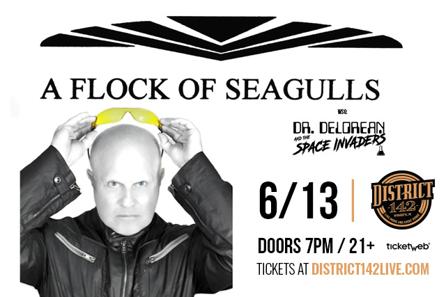 A FLOCK OF SEAGULLS wsg Dr. DeLorean and the Space Invaders