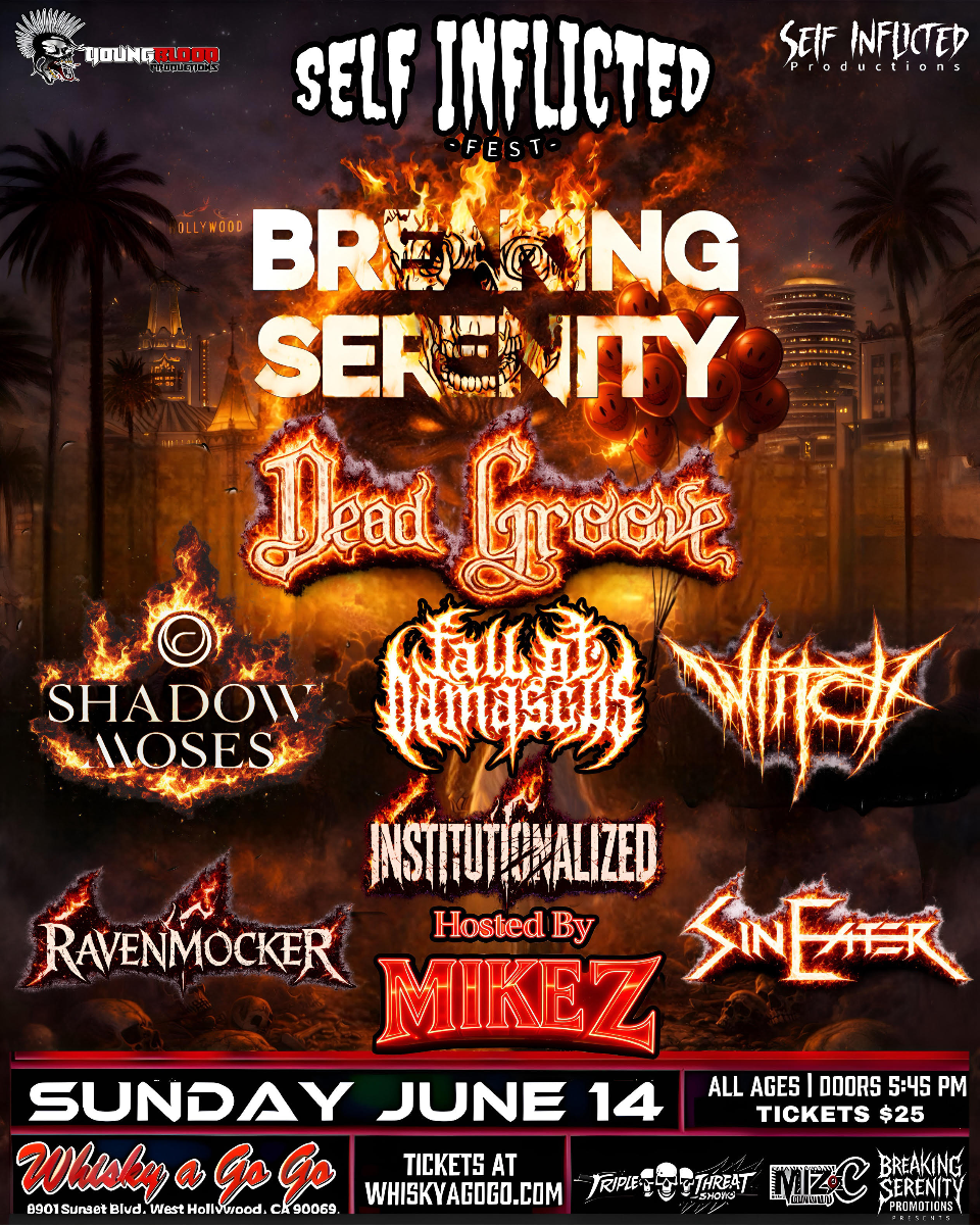 Breaking Serenity , For Those Who Suffer , Shadow Moses, Institutionalized, Fall of Demascus, VVitch, RavenMocker, Sin Eater