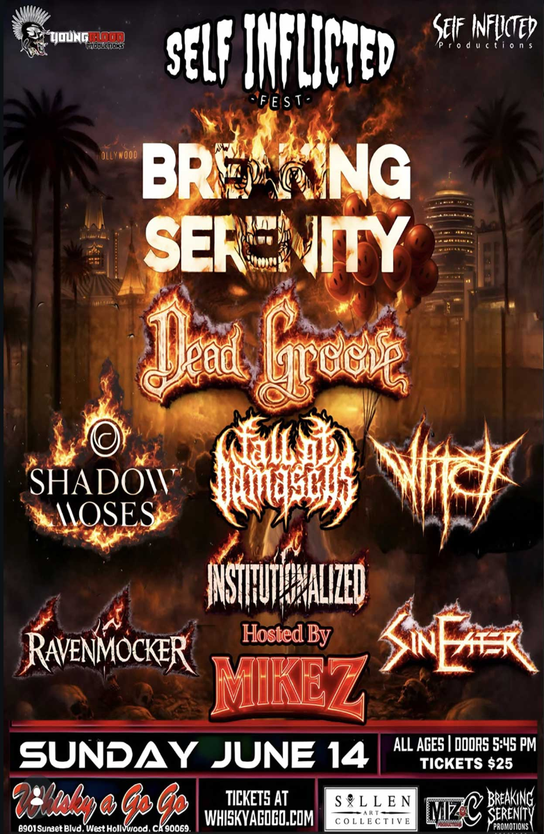 Breaking Serenity , For Those Who Suffer , Shadow Moses, Fall of Demascus, VVitch, RavenMocker, Institutionalized, Sin Eater