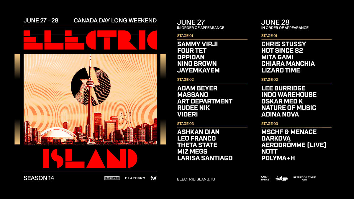 ELECTRIC ISLAND: 2026 - 2 DAY PASS - CANADA DAY