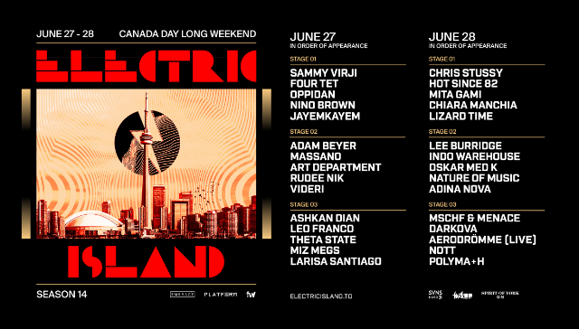 Electric Island: Sunday flyer