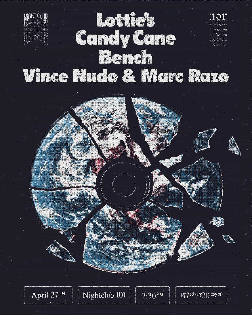 Bench, Lottie's, Candy Cane, Vince Nudo + Marc Razo