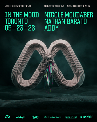 Sunnyside Sessions X Inthemood with Nicole Moudaber, Nathan Barato & Addy event flyer