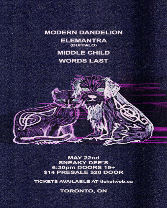 Using concert image Modern Dandelion w/ Elemantra, Middle Child & Words Last concert image