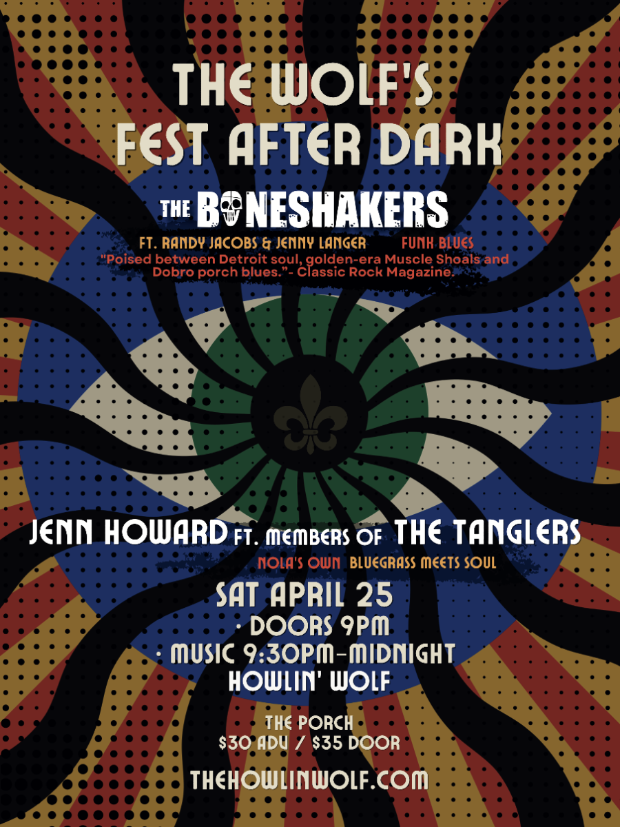 The Boneshakers ft. Randy Jacobs and Jenny Langer w/ Jenn Howard & Special Guests