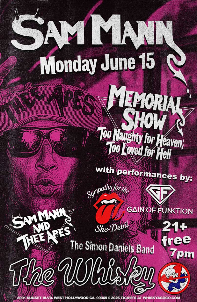 Sam Mann Memorial Show, Sympathy for the She Devil (Rolling Stones Tribute), Samm Mann's (Ghost) And Thee Apes, Gain of Funktion, The Simon Daniels Band