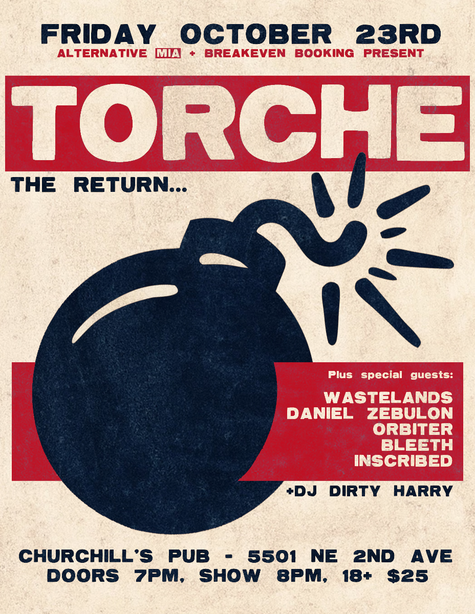 Torche, Bleeth, Daniel Zebulon, Orbiter, Wastelands, Inscribed in Miami