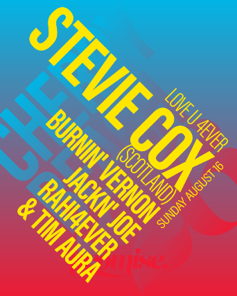 STEVIE COX (Scotland), Burnin' Vernon, Jackn' Joe, rahi4ever & Tim Aura