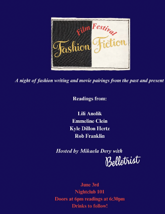 Fashion Fiction x Belletrist (readings and short films) - Event on Eventsfy