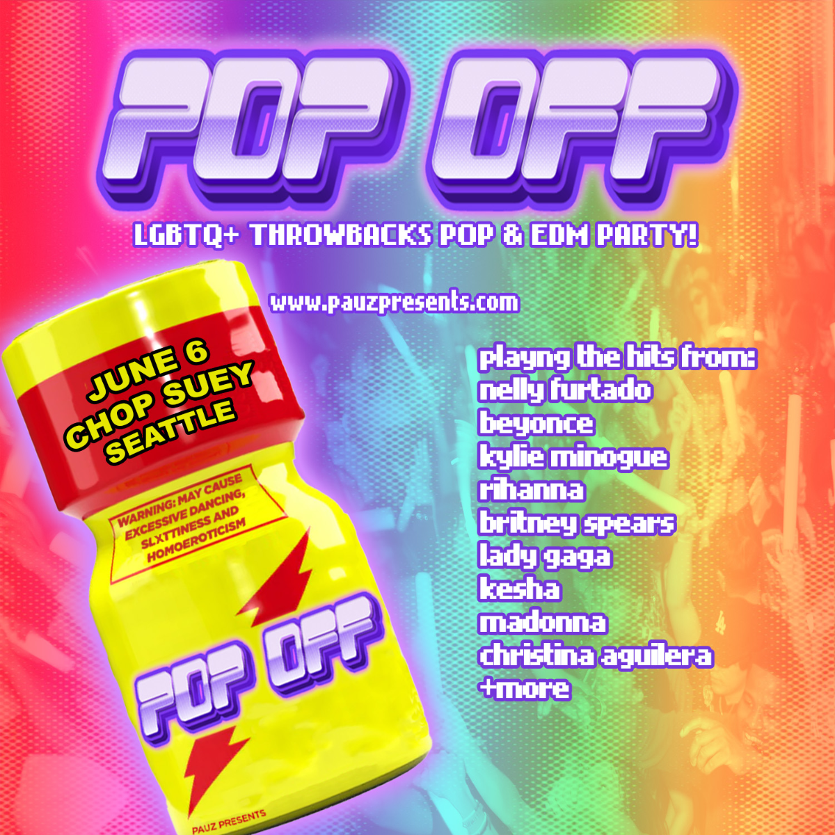 Event Image - POP OFF! LGBTQ+ POP & EDM PARTY!