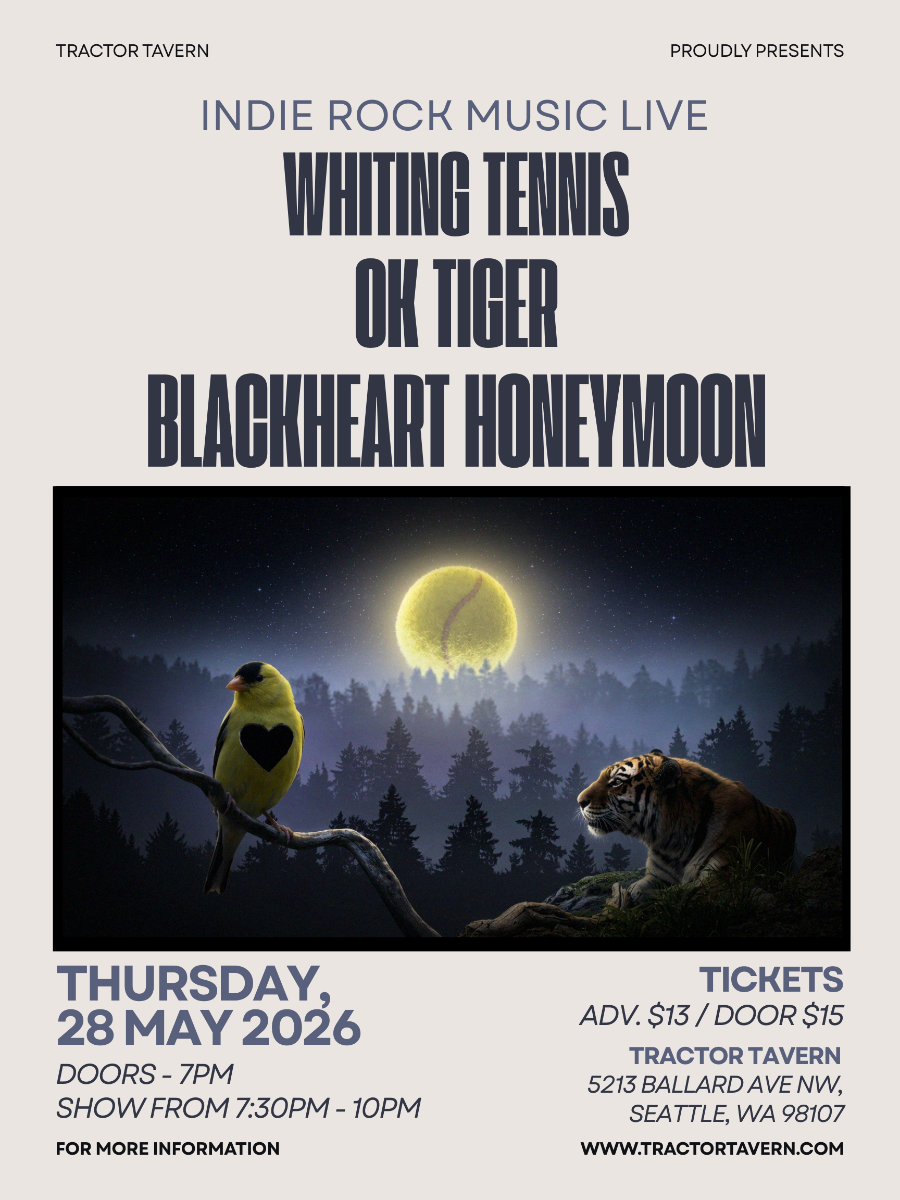 Blackheart Honeymoon, OK TIGER, Whiting Tennis
