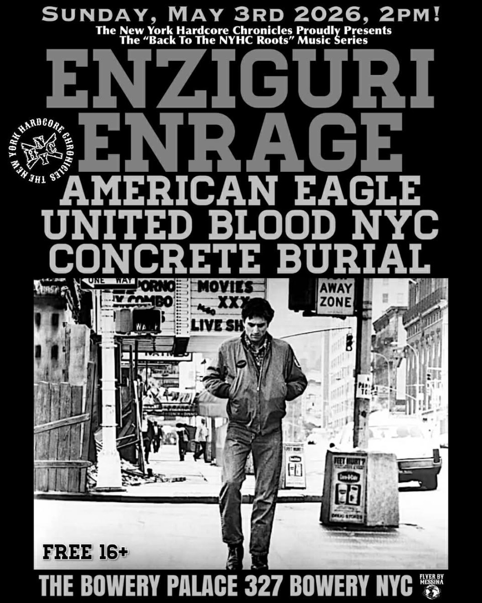 Back to the NYHC Roots: Enziguri | Enrage | American Eagle | United Blood NYC | Concrete Burial