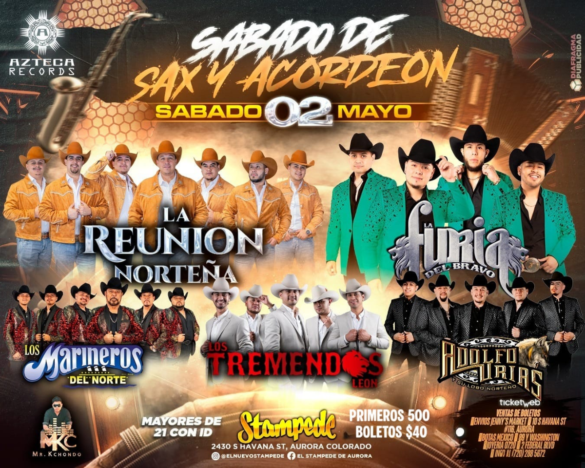La Reunion Nortena - Furia De Bravo - Los Marineros del Norte - Adolfo Urias