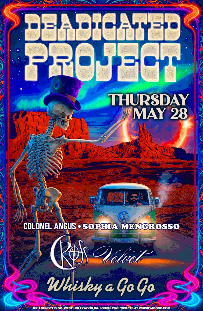 The Deadicated Project (Tribute to The Grateful Dead), Colonel Angus (AC/DC Tribute), Sophia Mengrosso, CROSS, Velvet