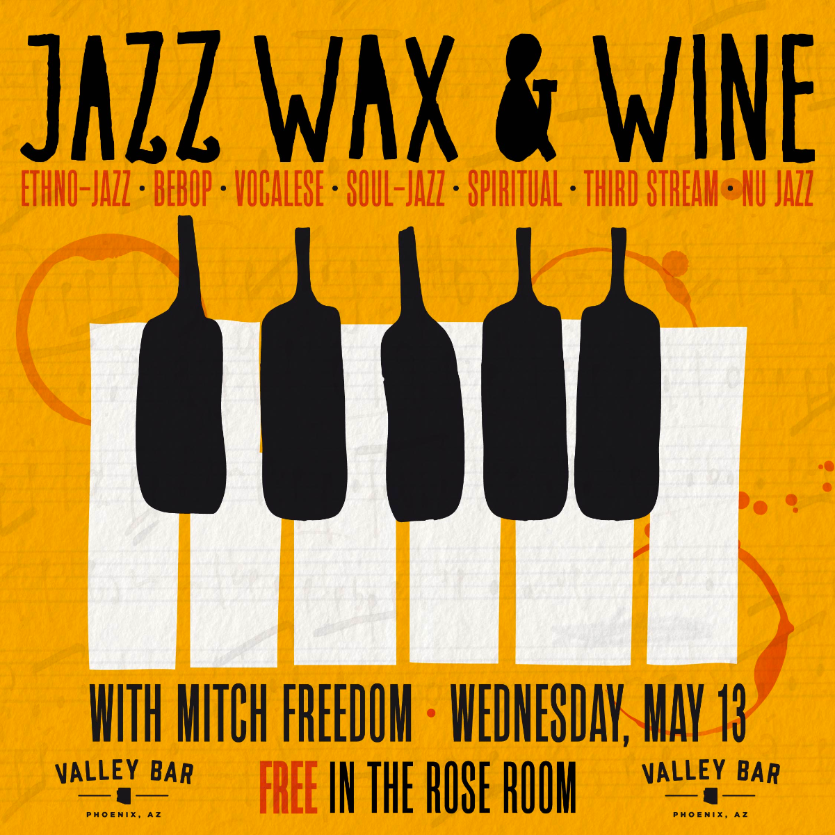 JAZZ WAX & WINE w/ MITCH FREEDOM | Event Image
