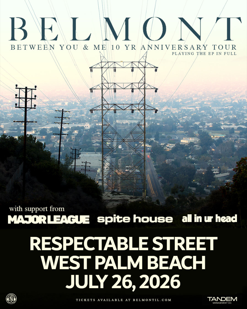 Belmont "Between You & Me 10 Year Anniversary Tour" in West Palm Beach