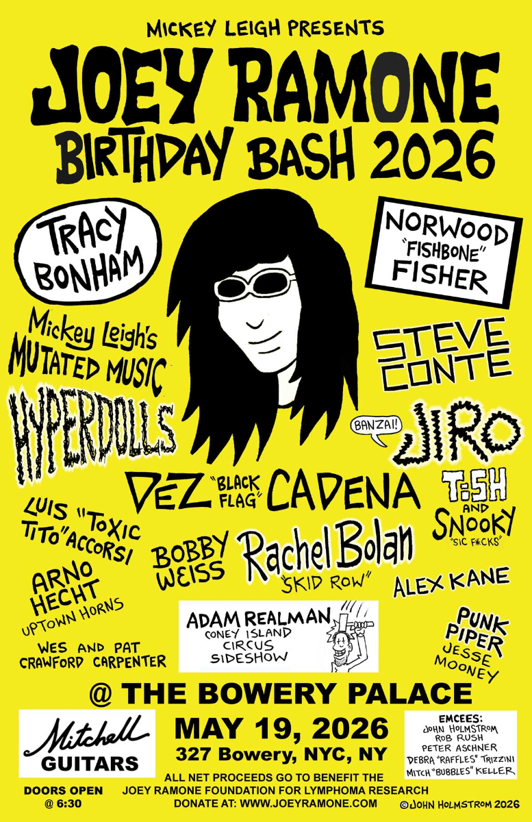 Joey Ramone 2026 Birthday Bash