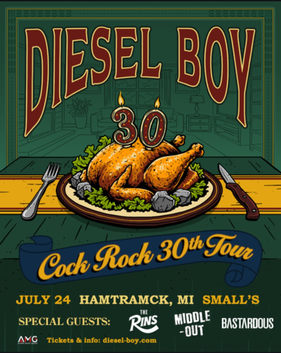 Diesel Boy with special guests The Rins, Middle -Out + Bastardous