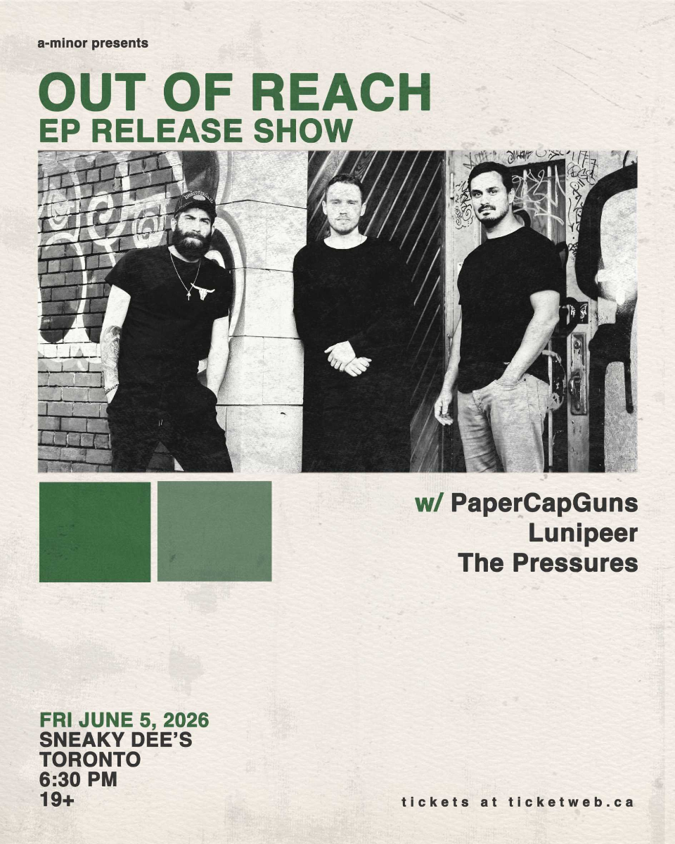 Out of Reach EP Release Show w/ PaperCapGuns, Lunipeer & The Pressures
