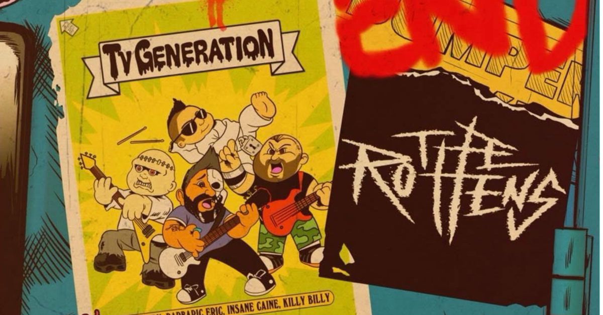 TV GENERATION WITHT THE ROTTENS, THE RAT BASTURDZ AND THE DEGENERATES