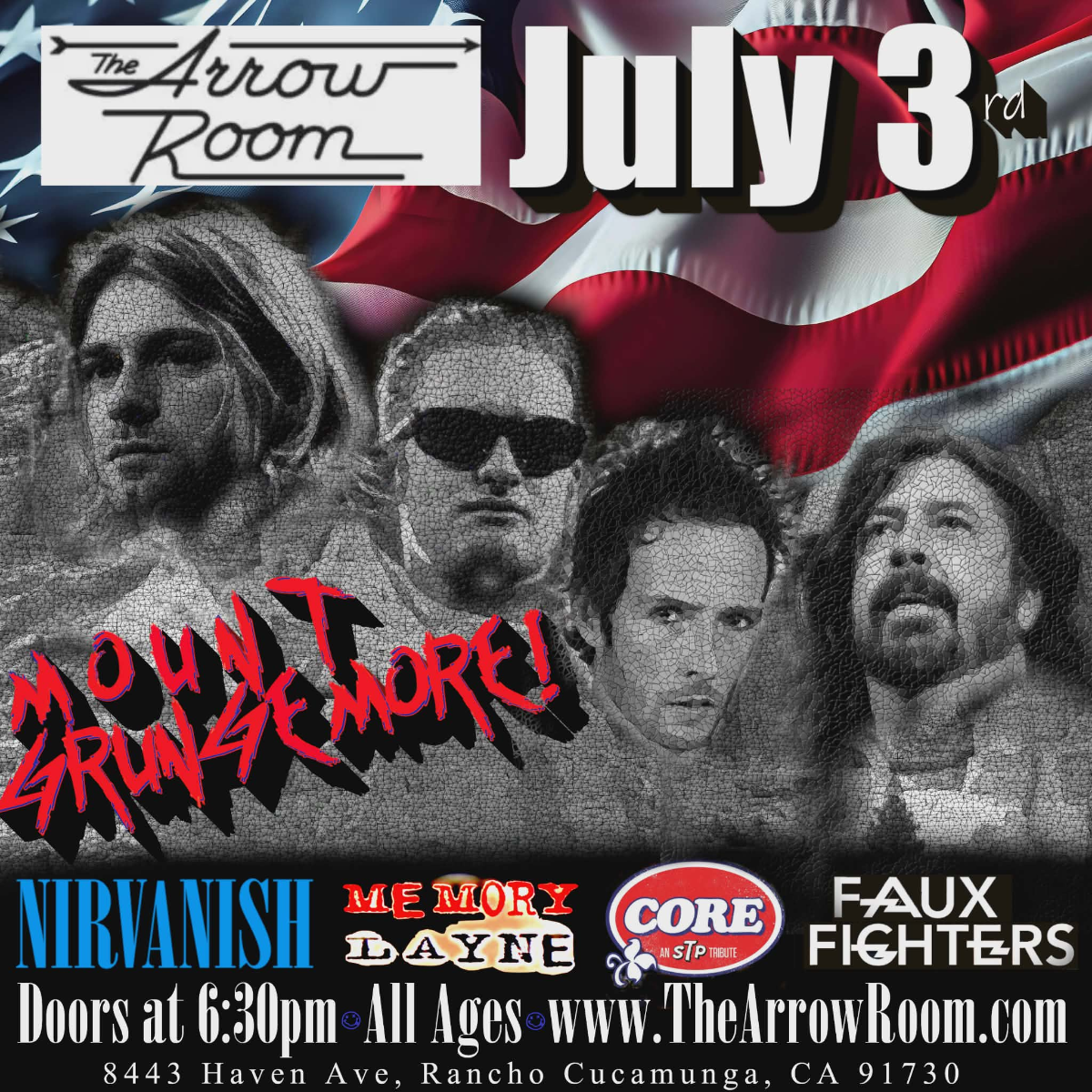 Nirvana, Alice in Chains, STP, Foo Fighters Tributes - Mount