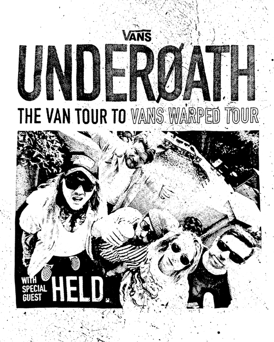 UNDEROATH: THE VAN TOUR TO VANS WARPED TOUR w/ Held.