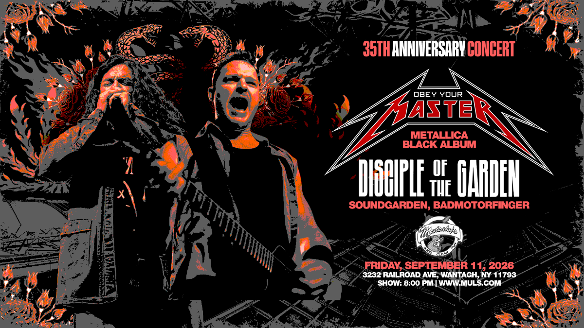 Obey Your Master - America’s #1 Best Metallica Tribute and Disciple of The Garden - Tribute to Chris Cornell, Soundgarden, Audioslave
