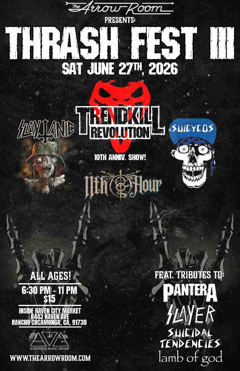 Pantera, Slayer, Suicidal Tendencies, Lamb of God Tributes - Thrash Fest 3