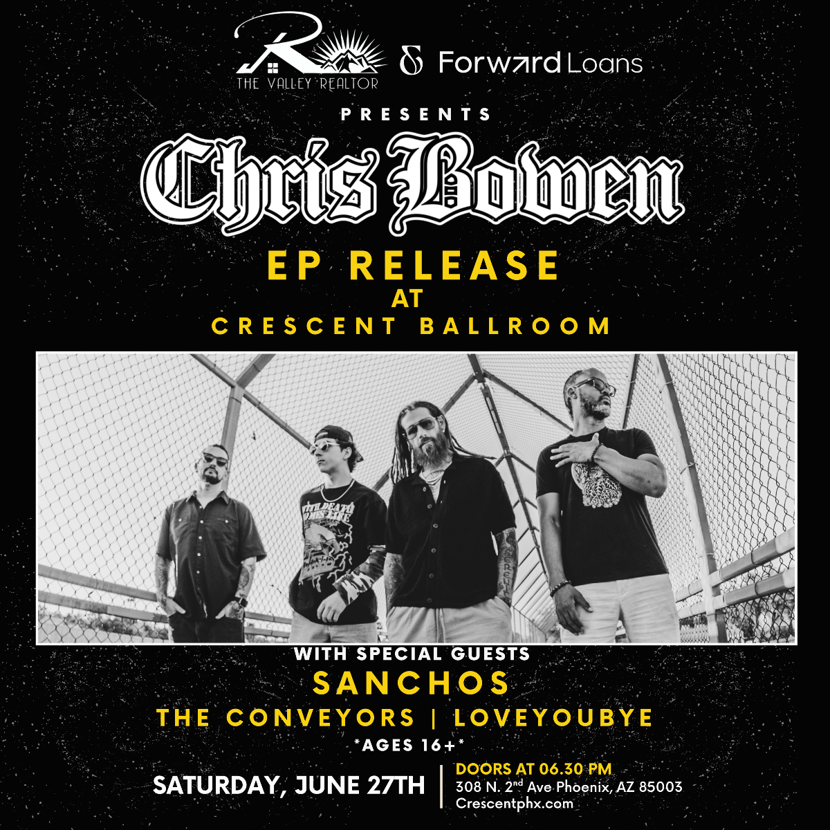 CHRIS BOWEN EP RELEASE WITH SANCHOS / THE CONVEYORS / LOVEYOUBYE - 27 - event-img
