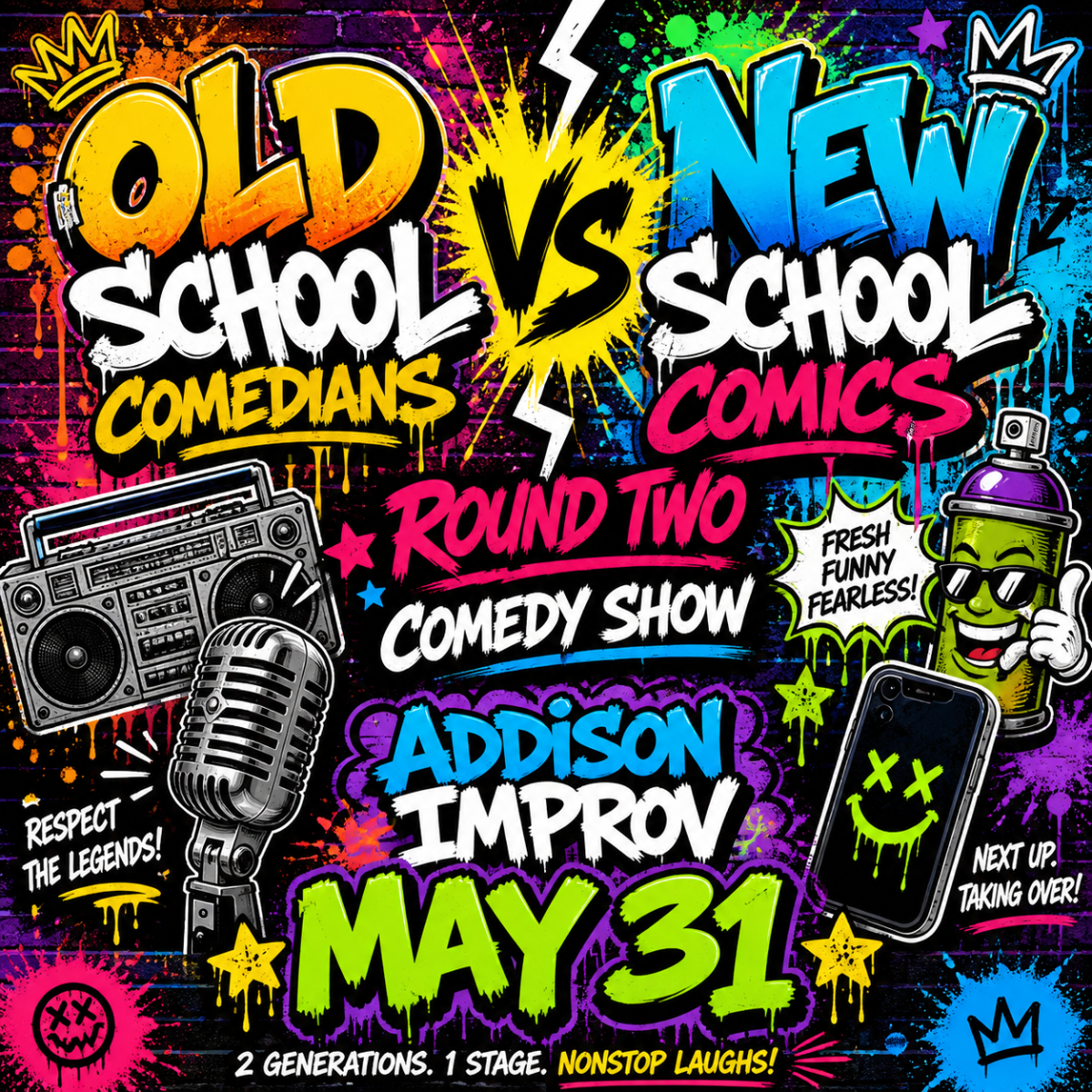 Old School Comedians vs. New School Comics