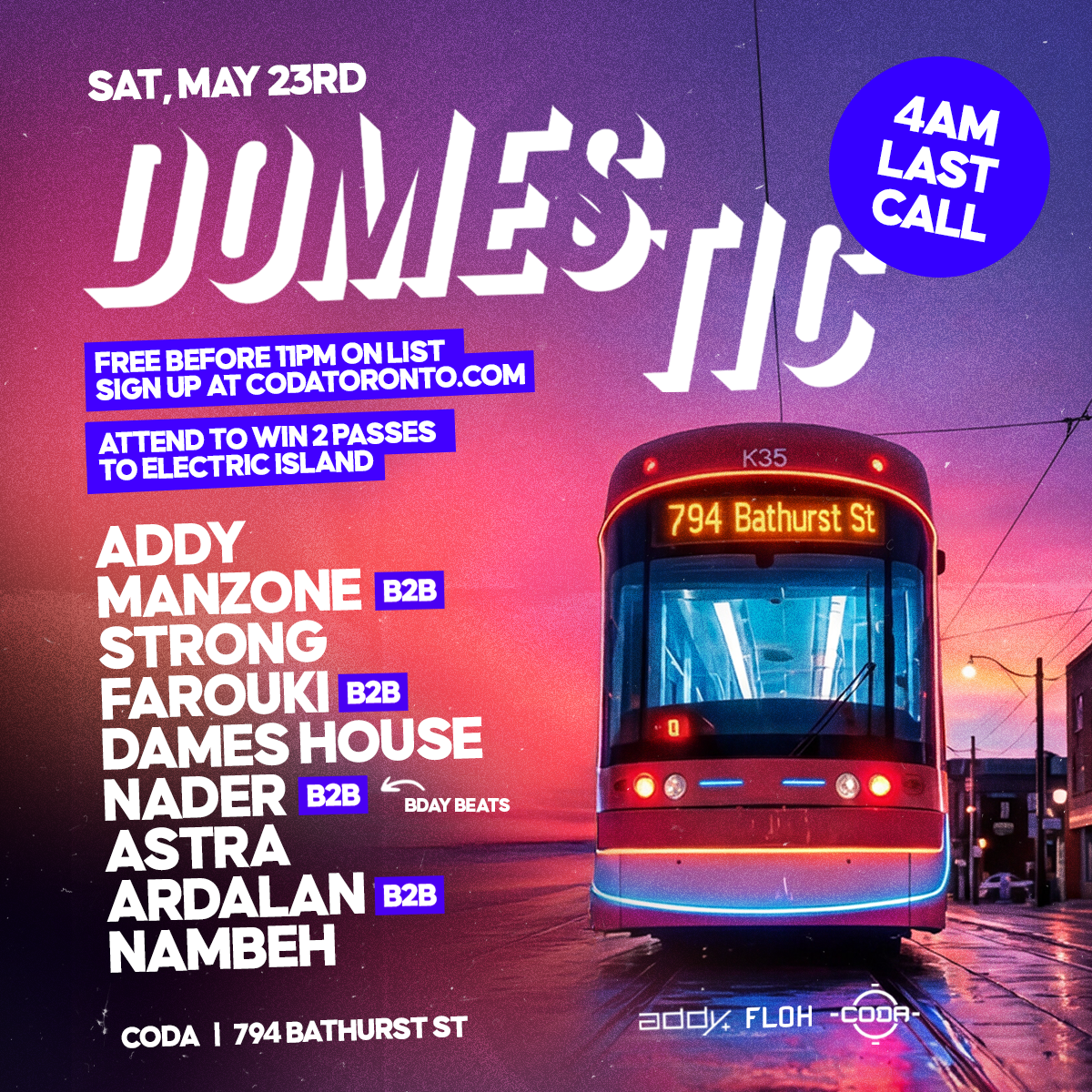 Guaranteed Entry: DOMESTIC