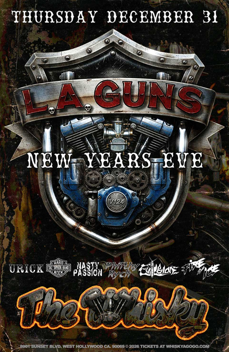 L.A. Guns, Urick, Taz Taylor Band, Nasty Passion, Philthy Rych, Evil Blade, Fire 'N Ice