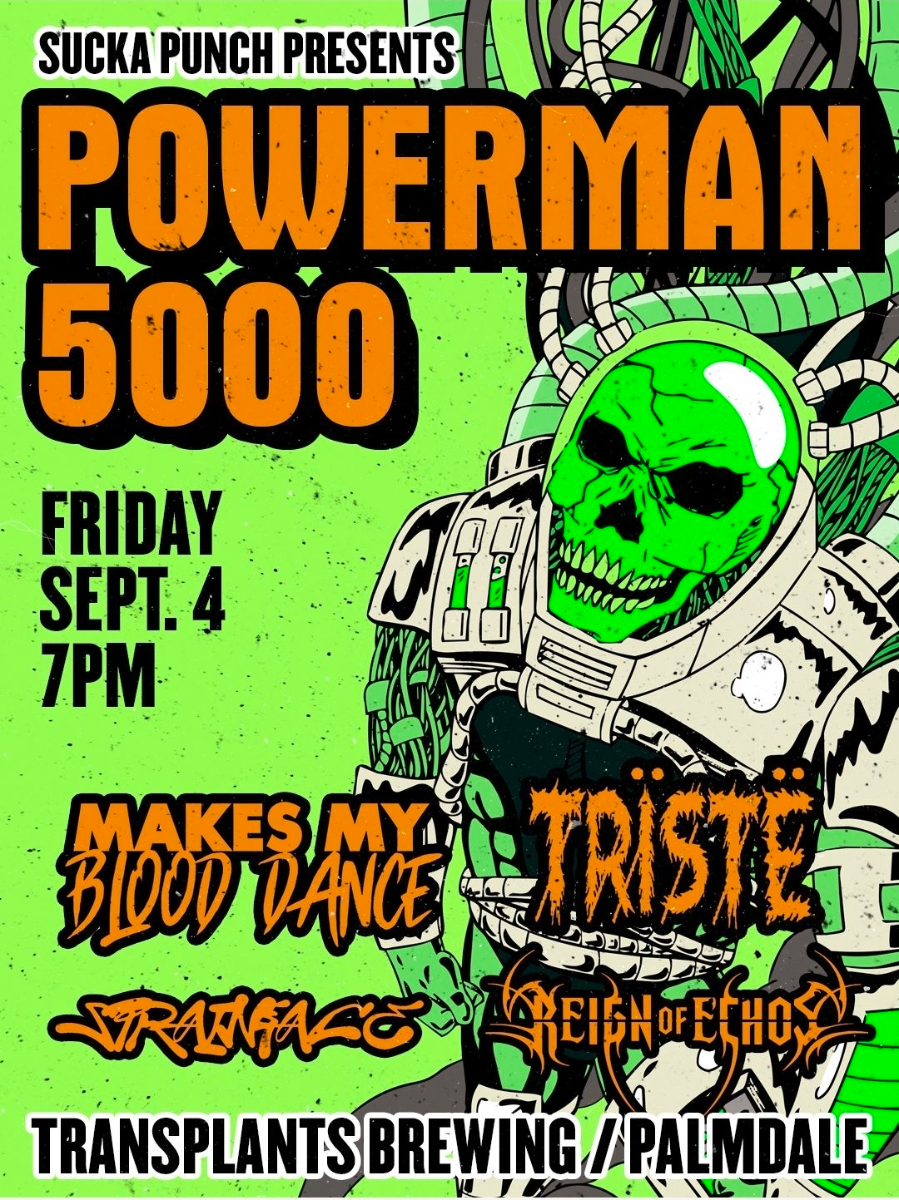 POWERMAN 5000 WITH DESMADRE AND MAKES MY BLOOD DANCE LIVE IN PALMDALE AT TRANSPLANTS