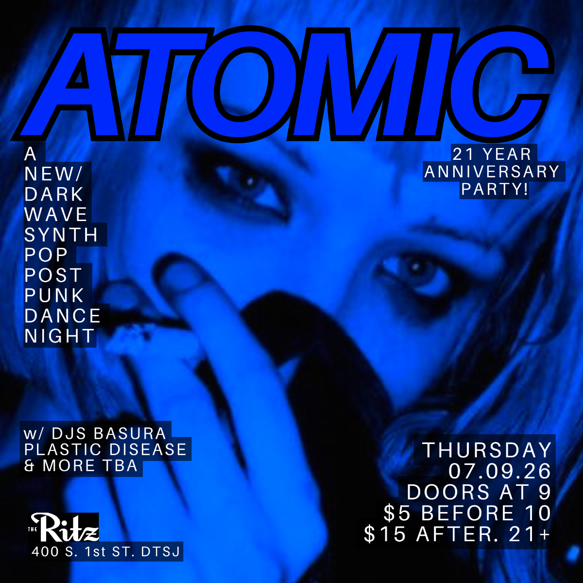 Atomic: New/Darkwave, Synth-Pop, Post-Punk Dance Night