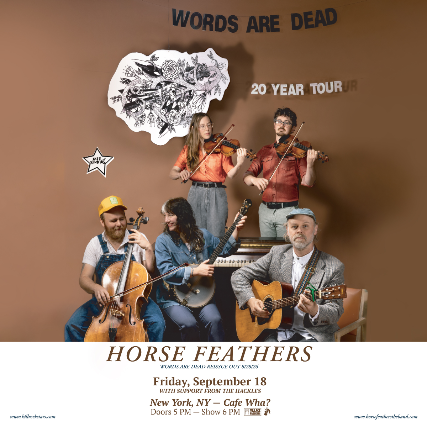 Using concert image Horse Feathers concert image