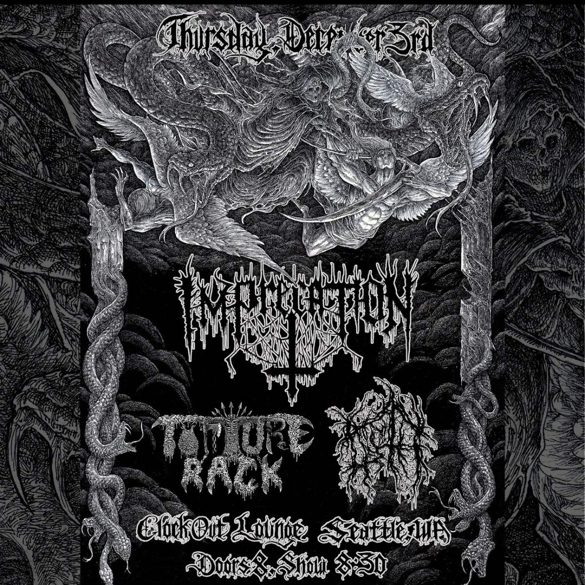 Clock-Out Lounge Presents: Imprecation w/ Torture Rack and Noroth (record release)