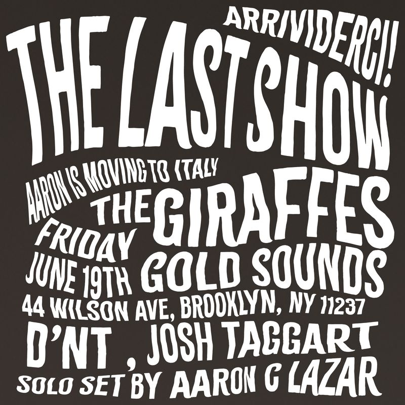 The Giraffes Final Show D'NT, Josh Taggart, Aaron C. Lazar