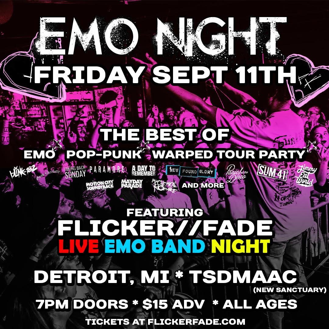 Emo Night ft. Flicker//Fade Live Band Emo Night!
