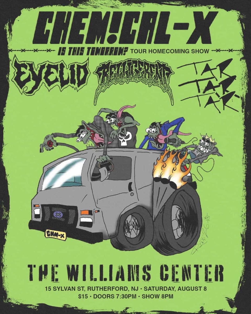 Chemical-X with special guest s Is This Tomorrow? (Homecoming Show), Eyelid, Belligerent and Tar.