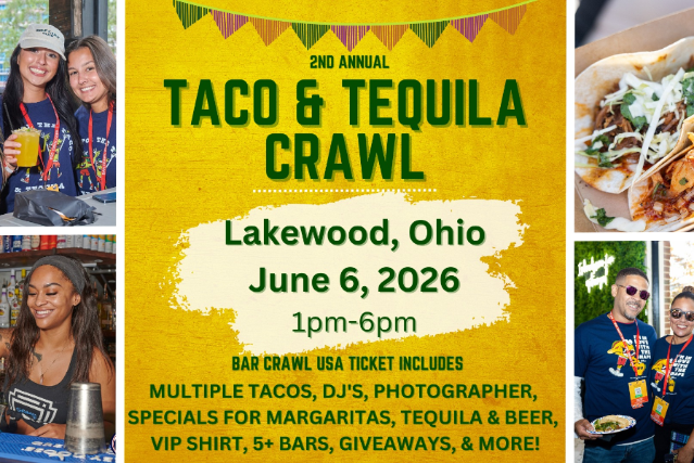 2nd Annual Lakewood Taco & Tequila Bar Crawl