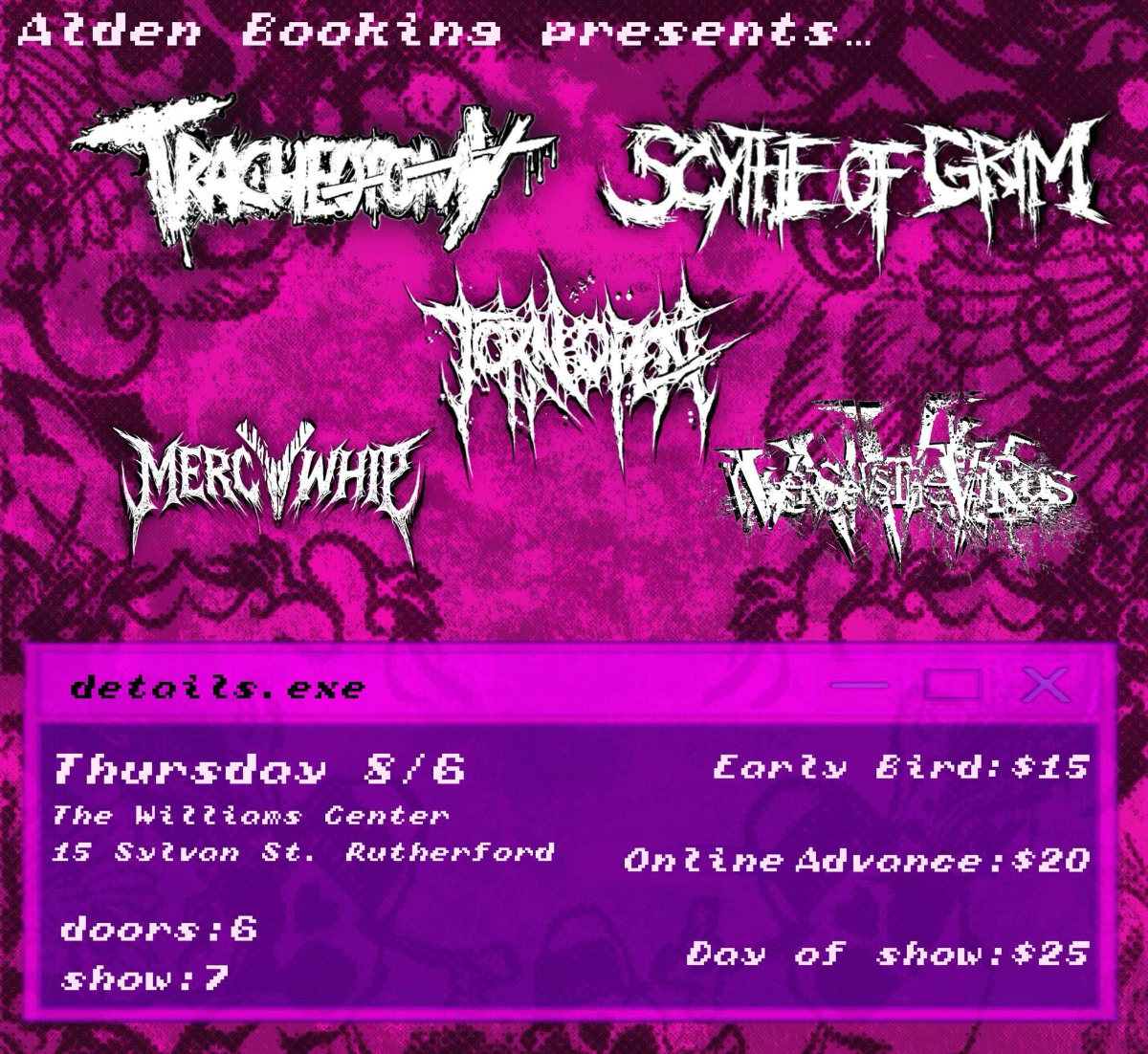 Alden Booking Presents: Tracheotomy, Scythe of Grim, Torn Open, Mercy Whip and Verse vs The Virus