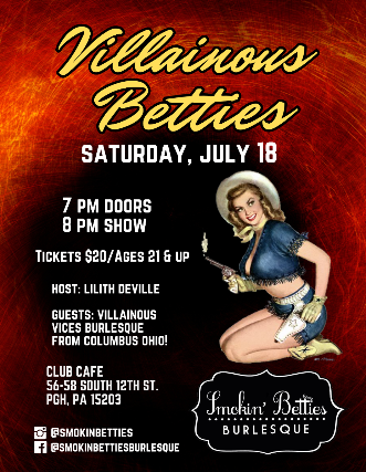 Smokin’ Betties Burlesque Presents: Villainous Betties!
