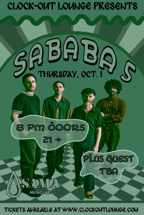 SAMA and Clock-Out Lounge Present: Sababa 5 (Paris) w/ Midpak, DJ Darek Mazzone