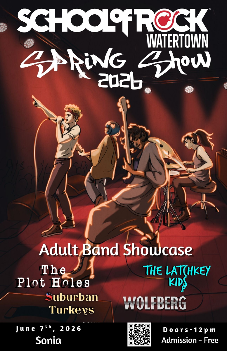 School of Rock Watertown – Spring Show 2026 Adult Band Showcase, The Plot Holes, The Latchkey Kids, Suburban Turkeys, Wolfberg | Event Image