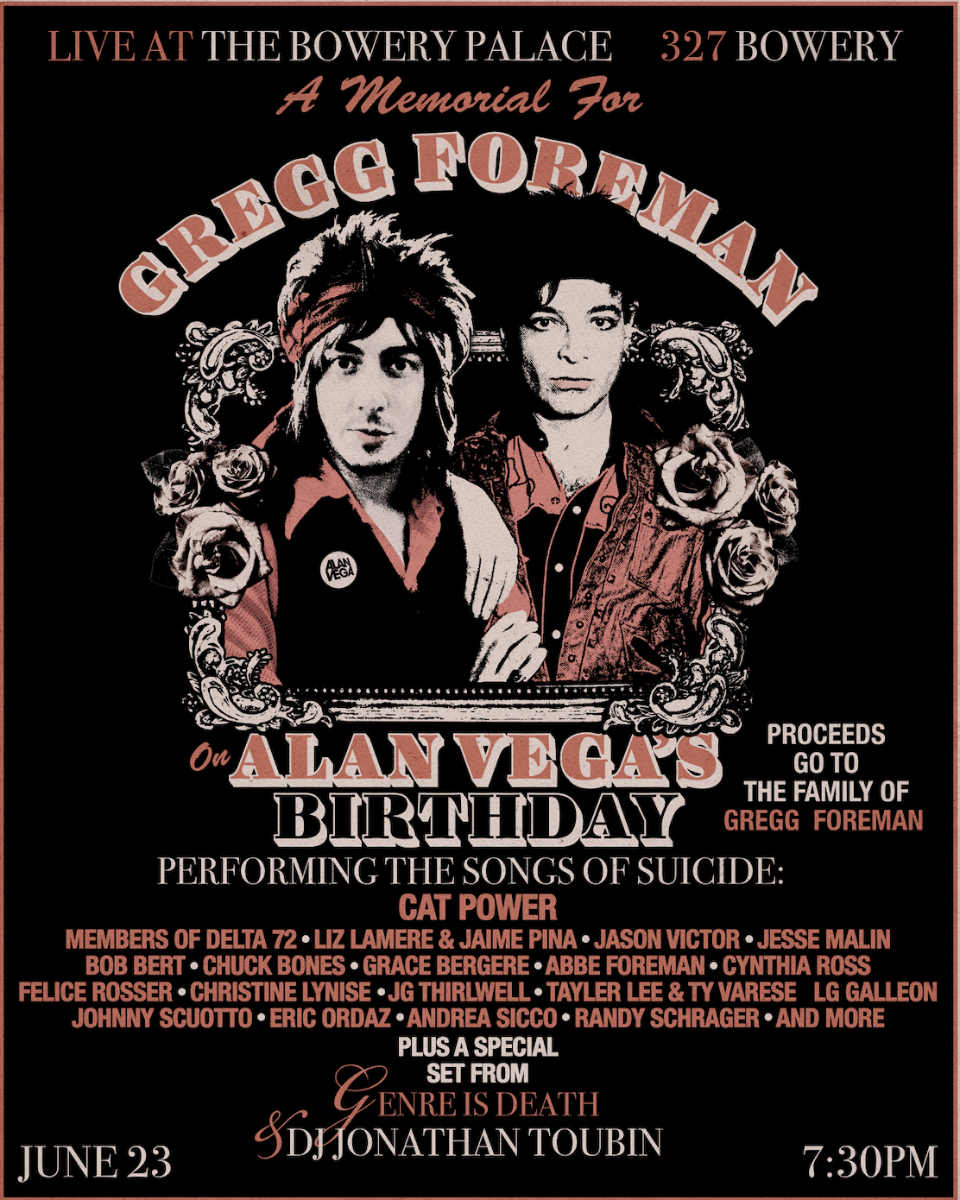 A Memorial for Gregg Foreman and Alan Vega's Birthday