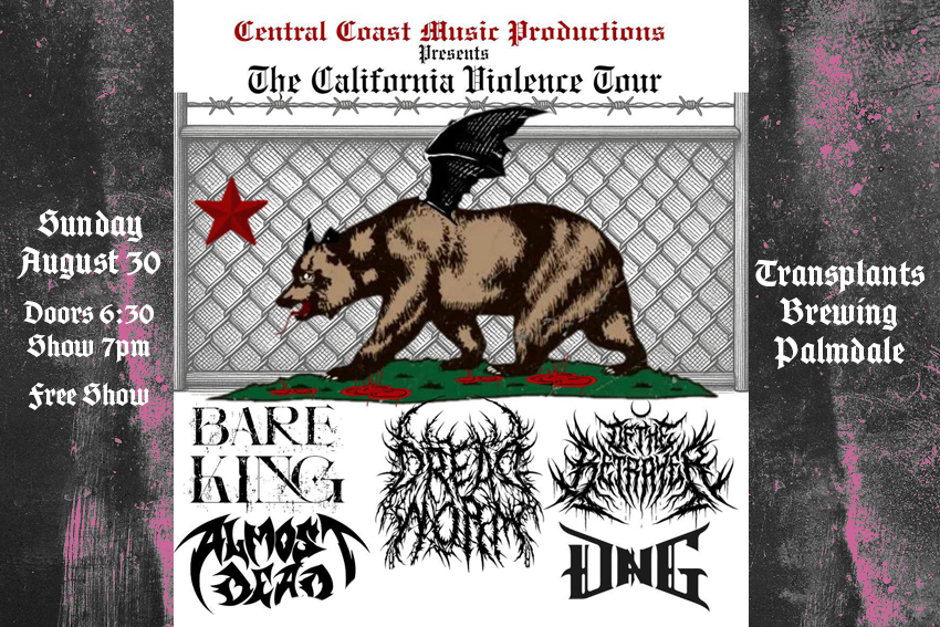FREE SHOW: BARE KING / DREAD WORM / DNG / ALMOST DEAD / OF THE BETRAYER