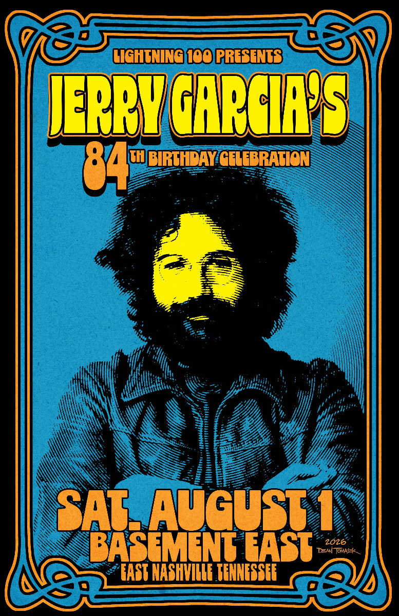 Jerry Garcia’s 84th Birthday Celebration ft. members of Los Colognes, Futurebirds, Tin Roof Cats, The Stolen Faces, Hooteroll?, Marty Schwartz, Kevin Gordon, JD Simo, Lilly Winwood, Mike Lawson & more