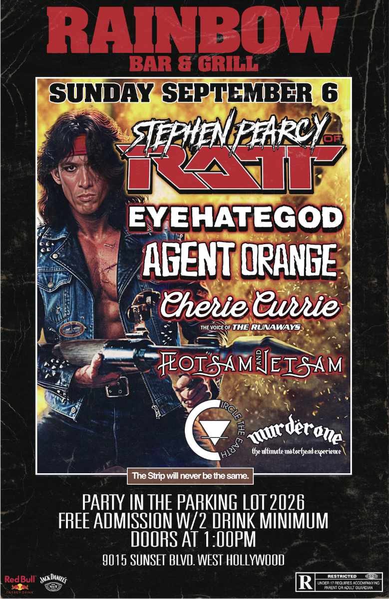 Rainbow Bar & Grill Backyard Bash 2026, Stephen Pearcy of RATT, Eyehategod, Agent Orange, Cherie Currie of The Runaways, Flotsam & Jetsam, Murder O...