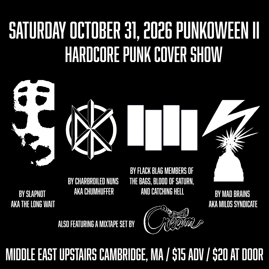 Punkoween 2: featuring tributes to Slapshot, Dead Kennedys, Black Flag, Bad Brains and more