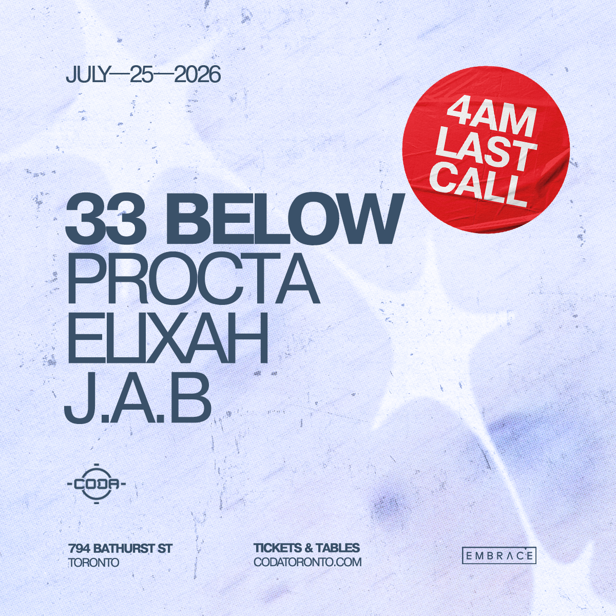 33 Below | 4AM LAST CALL
